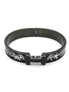 Hermes Clic Hh Black White Hardware #279451H13B